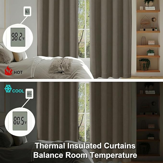 Simplebrand Latte Blackout Curtains - Image 6