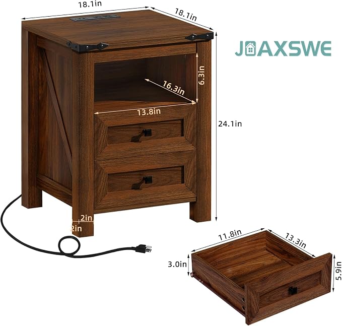 Joaxswe Nightstands Set of 2 - Image 3