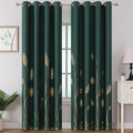 Green Blackout Curtains 102 Inches Long by ESTELARTEXTILER