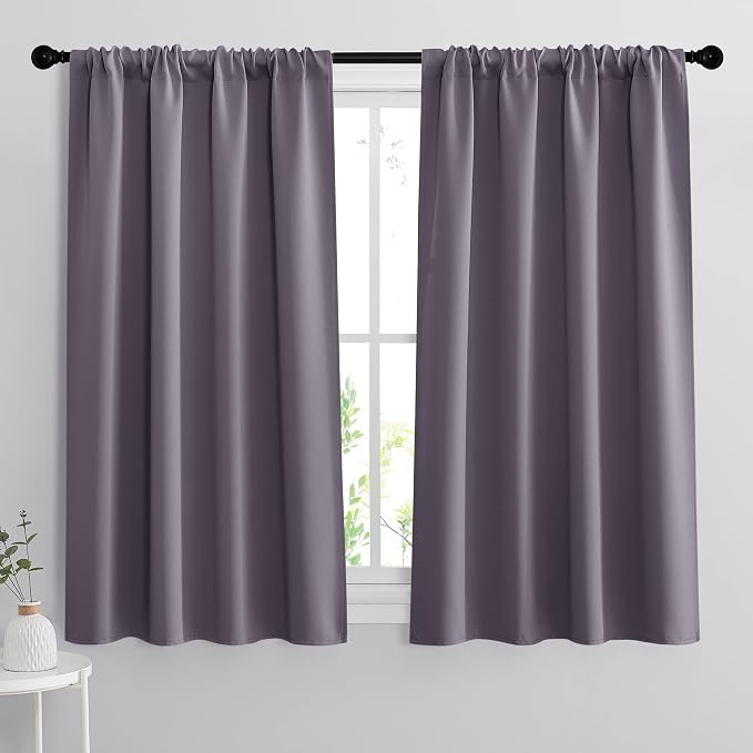 RYB HOME Small Window Curtains 45 inches Length by RYBHOME