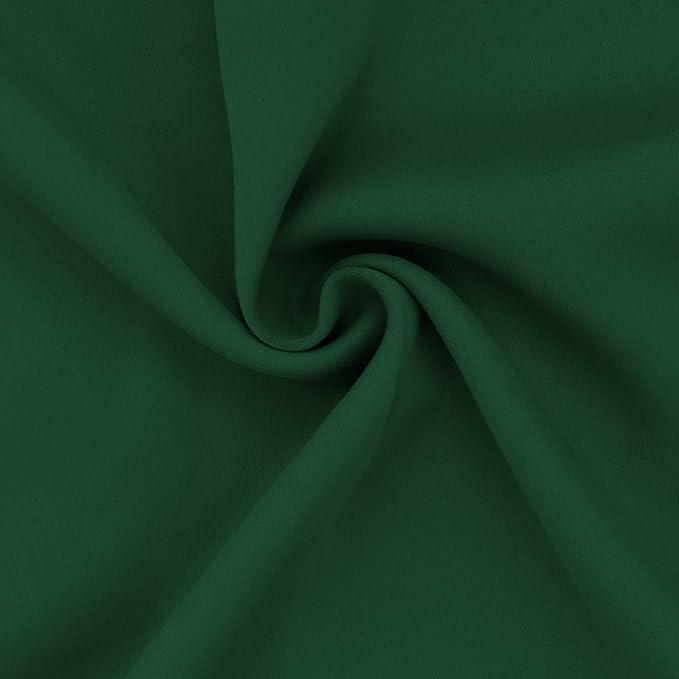 Easy-Going Thermal Grommet Blackout Curtains, 2 Panels 52x46 in, Dark Green | - Image 6