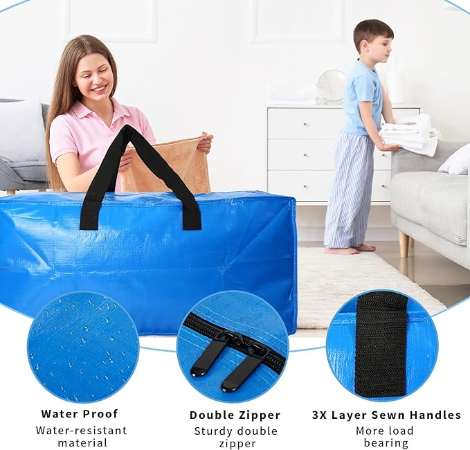 Heavy Duty Extra Large Blue Moving Bags - Image 2