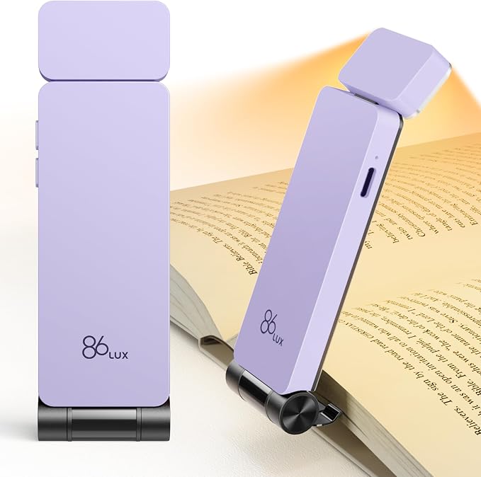 86lux Book Light, Rechargeable Reading Lights by 86Lux