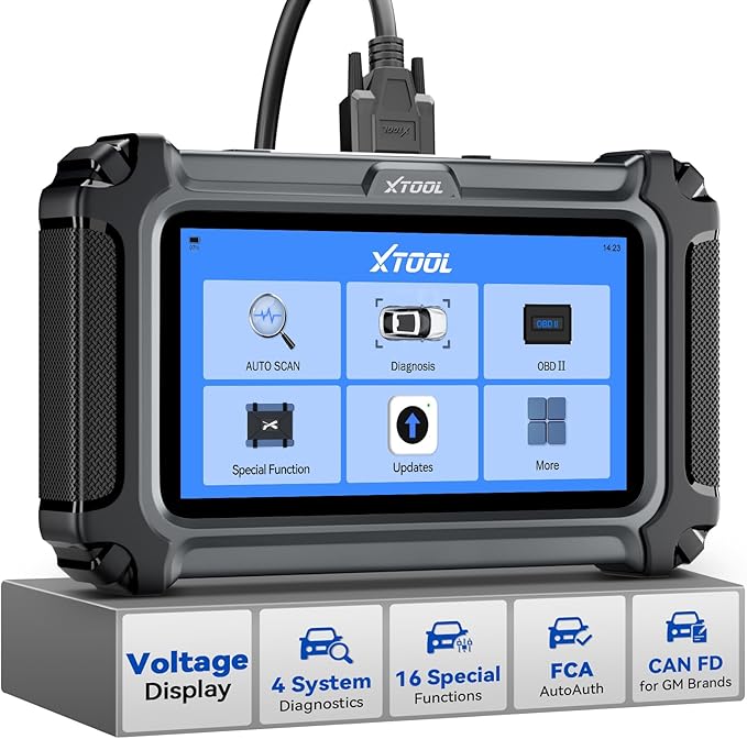 XTOOL D5S OBD2 Scanner - 2026 Code Reader for Cars & Trucks with 16 Resets, Crank Sensor Relearn, Throttle Relearn, EPB, FCA AutoAuth, CAN FD for GM, Engine ABS SRS Transmission Car Diagnostic Tool
