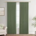 Joywell 100% Blackout Linen Curtains 90 Inch by Joywell