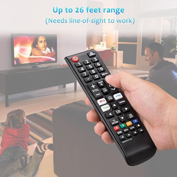Replacement BN59-01315A BN59-01315J Remote Control Compatible with Samsung 4K Crystal UHD 6/7/8/9/TU-7000 Series Smart TV(BN59-01315E)