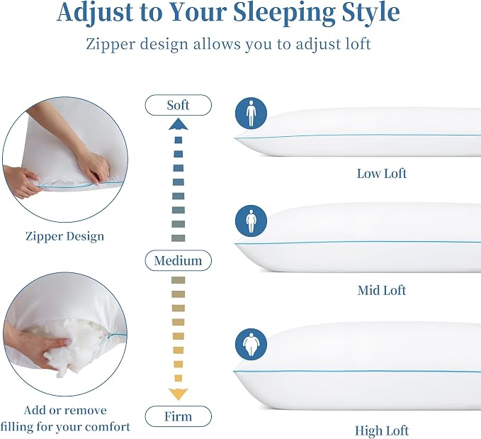 YZ HOME Full Body Pillow Insert -Large Long Bed Pillow - Image 6