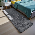 Grey 3x7 Area Rugs for Bedroom, Fluffy Shag Rug Small Rug Bedroom Carpet | by Yongyangjuxi