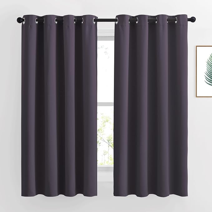 NICETOWN Blackout Curtains for Bedroom, Grommet Solid Thermal Drapes Light by NICETOWN