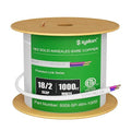 Syston Cable Technology 18/2 LED Lighting Dimmer Dimming Luminaire Control Wire Cable,18 AWG 2 Conductors Solid Bare Copper Unshielded Plenum Rated CMP CL3P FT6, for Ballast Wiring and Connection