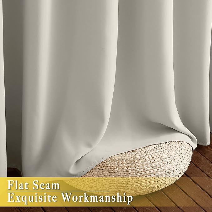 NICETOWN Blackout Curtain for Living Room, Thermal Insulated Solid Grommet - Image 7