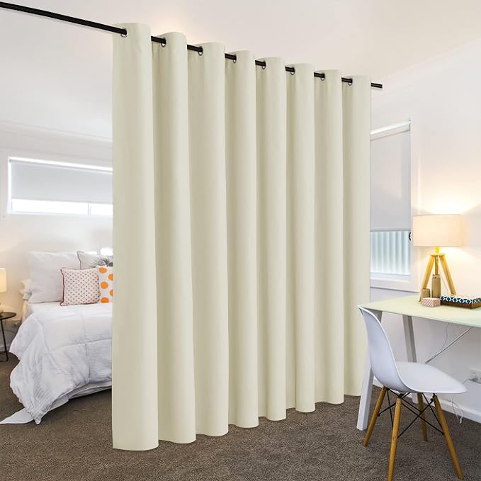 RYB HOME Privacy Room Divider Curtains Extra Wide Blackout Partitions | Noise & - Image 4