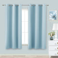 KOUFALL Baby Blue Curtains for Bedroom, 45 Inch Length, Light Bluey by KOUFALL