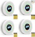 Yfwsrecinoe 4 Pack Upgraded Combination Smoke and Carbon Monoxide Alarm Detector, Dual Sensor Smoke Alarm&Carbon Monoxide Detector (Includes Battery)