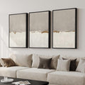 Large Framed Neutral Abstract Wall Art by Cuspin