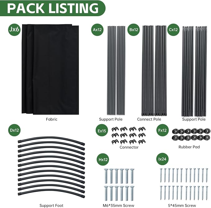 6 Panel Folding Room Divider, Sturdy Frame Freestanding Wall Divider | Privacy - Image 7