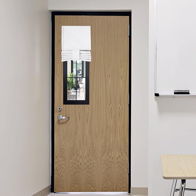 RYB HOME Classroom Door Window Cover, Room Darkening Door Curtain No Drill | by RYBHOME