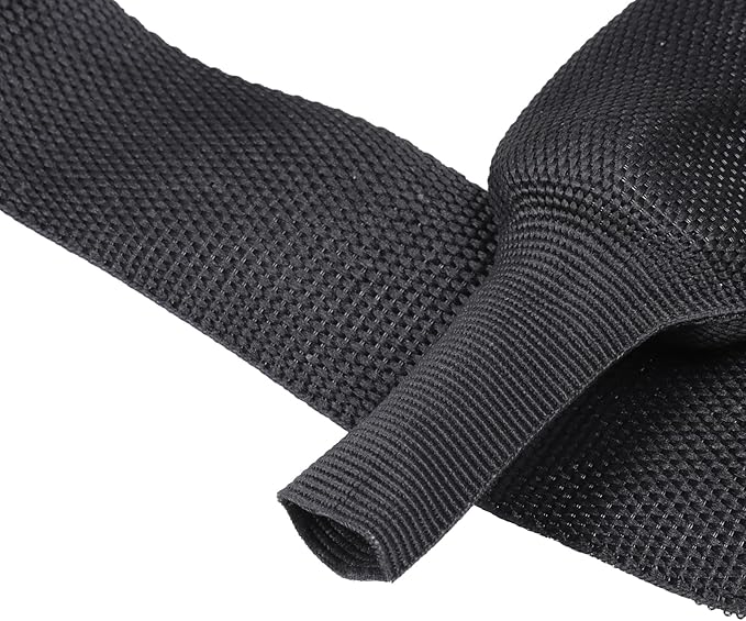 Sonoreboom 2 in 1 Heat Shrink Braided Sleeving Fabric Tubing-Ideal fit Irregular Shape Hose/Cable/Wire (3/8"(10mm), 22FT)
