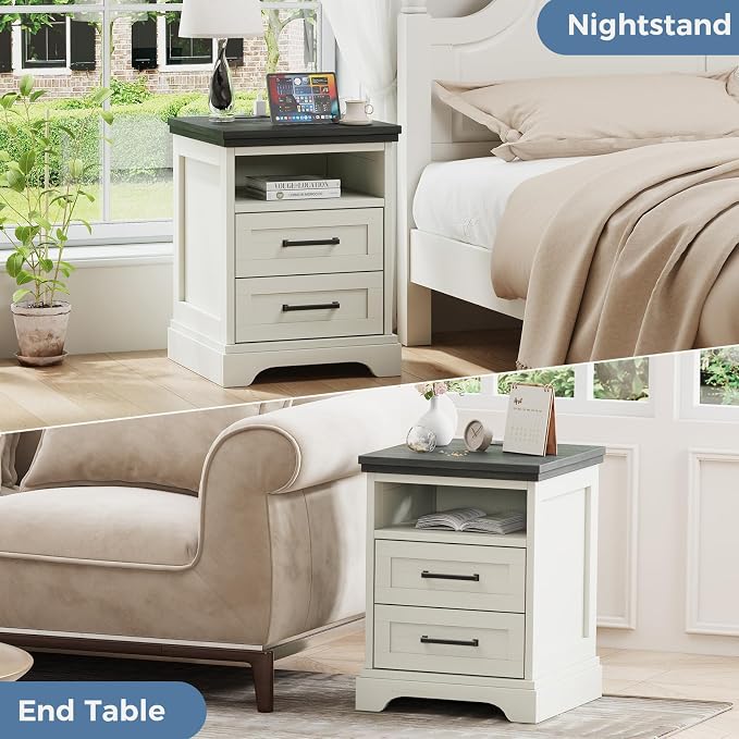 DUMOS Farmhouse Nightstand - Image 3