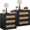 LEYAOYAO Rattan 23" Nightstands Set of 2 by LEYAOYAO-Findtheshiningpointofyourideallife%EF%BC%81