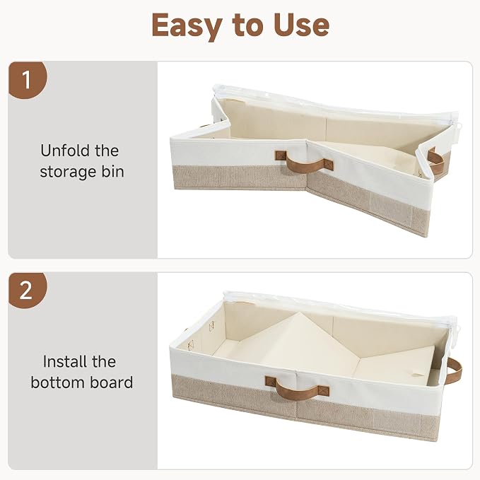 StorageWorks 5 Inch Low Profile Under Bed Storage Containers - Image 7