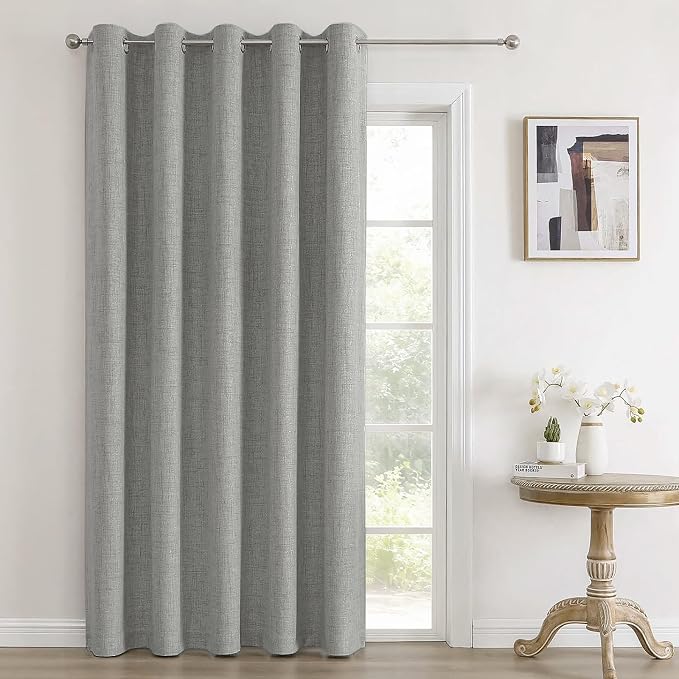 Joydeco Blackout Room Divider Curtains, Extra Wide Sliding Door Drapes Living by JOYDECO