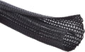 Alex Tech 25ft - 3/4 inch Cord Protector Wire Loom Tubing Cable Sleeve Split Sleeving For USB Cable Power Cord Audio Video Cable – Protect Cat From Chewing Cords - Black