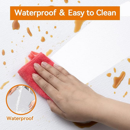 Shelf and Drawer Liner for Kitchen Cabinets Non-Adhesive, Strong Grip Non-Slip Thickened Cabinet Liners for Shelves, Waterproof Mats for Dresser Cupboard, White, 24 in x 10 Feet