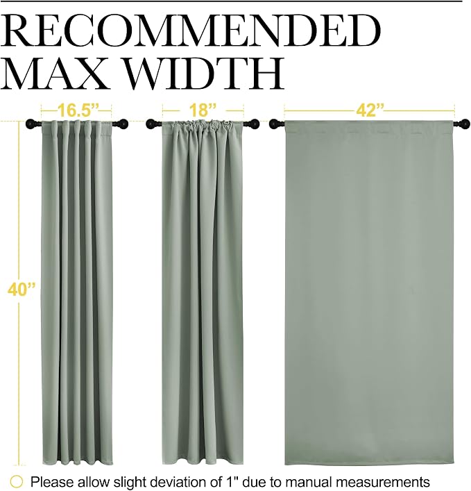 NICETOWM Window Treatment Curtain Panels - Image 7
