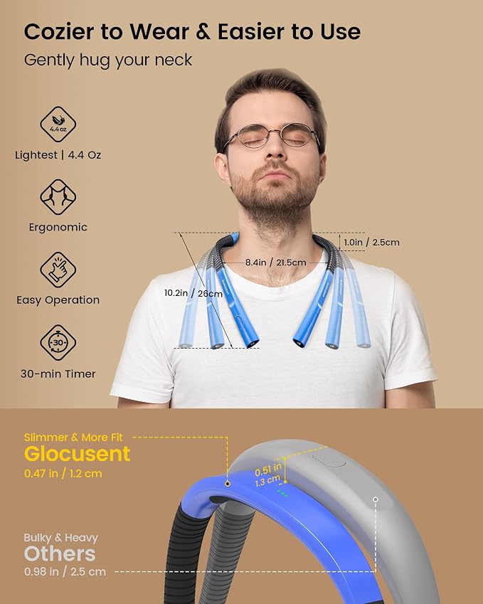 Glocusent Upgraded LED Neck Reading Light, Book Light - Image 2