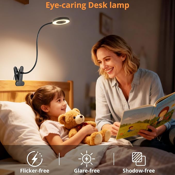 Woputne Desk Lamp Clip on Light - Image 8