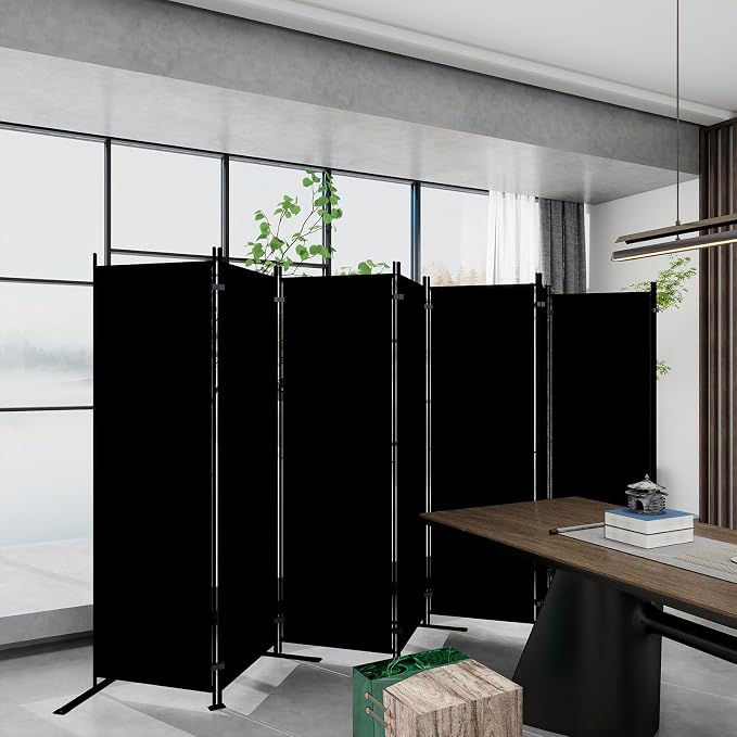T&Jero 8-Panel Folding Room Divider, 6ft Tall Portable Privacy Screen Wall - Image 8