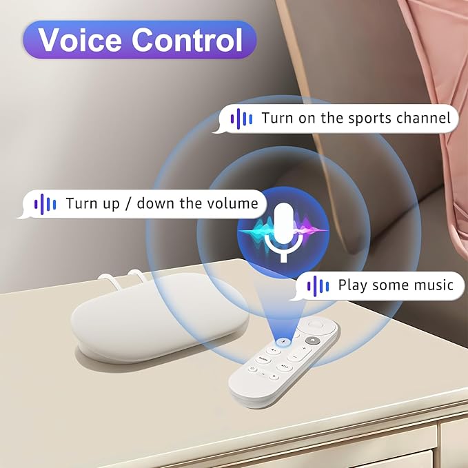 Voice Replacement Remote Control for Chromecast-Google-TV 4K/HD, for Google-TV-Streamer-Remote 4K