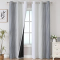 Grey and Greyish White Ombre Blackout Curtains by ESTELARTEXTILER