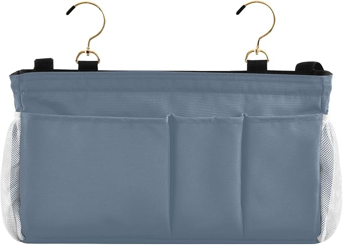DOMIKING Dusty Blue Bedside Caddy - Image 2