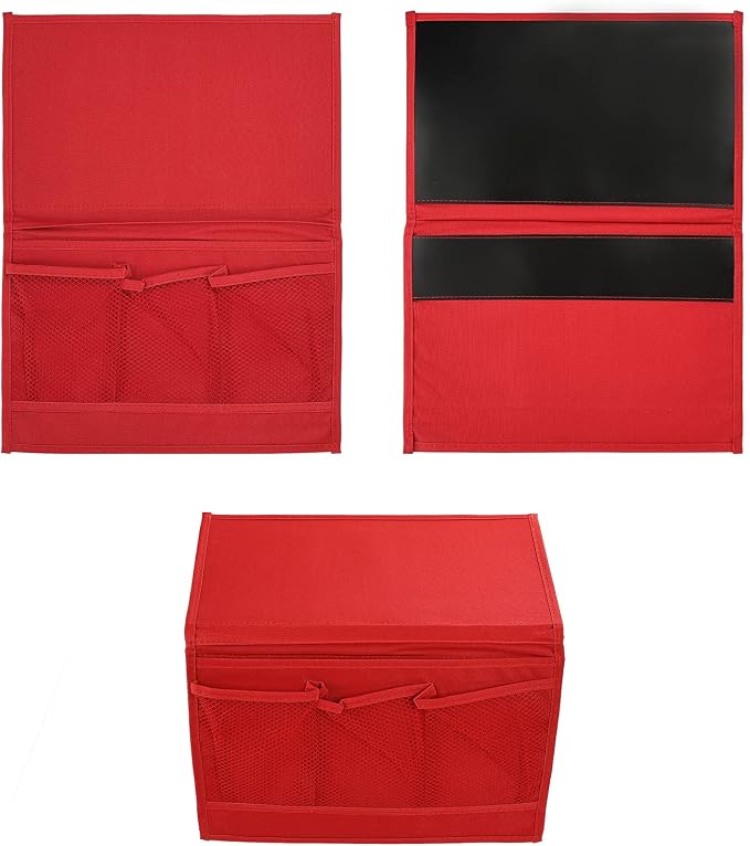 Surblue Bedside Caddy 4 Pockets Bedside Storage Organizer - Image 3