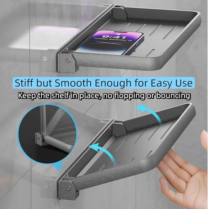 RV Aluminum Foldable Shelf- 12.2x5.5 Wall Mounted Space Saver | Add Extra - Image 7