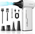 ZAOWAWU Electric Air Duster - 150000RPM Keyboard Duster for PC Cleaning, Cordless Compressed Air Duster Replaces Canned Air, 3-Gear Rechargeable Electronics Cleaner for Laptop, Car, Home & Office