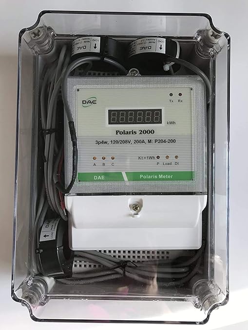DAE P304-200-S KIT Multi-function Smart Submeter Polaris 3000, 3 Phase, 200A, 120/208v, 3 CTs, RS485, Demand, CTEP