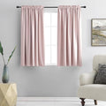 48 Inch Length Blush Pink Curtains by DONREN