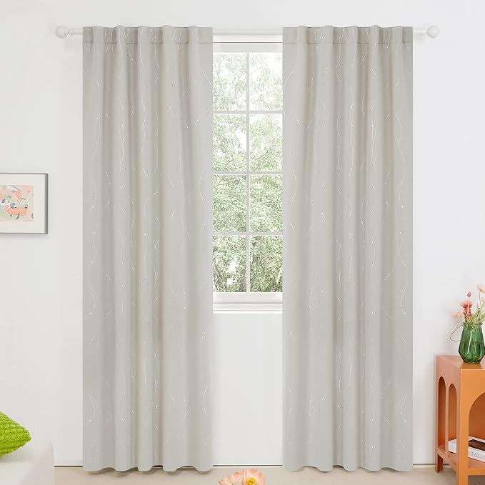 Deconovo Blackout Back Tab Curtains - Image 2