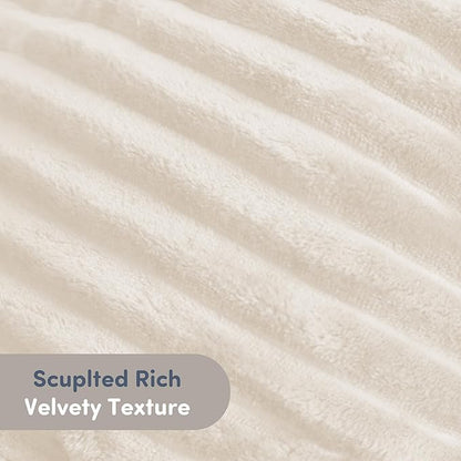 Nestl Reading Pillow with Shredded Memory Foam, Luxe Cut Plush Back Pillow for Sitting Up in Bed, Back and Arms Adjustable Support for Adult & Teens, Backrest Pillows with Washable Cover Linen