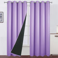 100% Blackout Curtains 52 x 84 Inch/Lavender Curtains 2 Panels by Lemomo