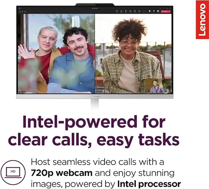 Lenovo IdeaCentre 24" FHD All-in-One Desktop Computer with Lifetime Office 365 for The Web • 32GB RAM • 2TB Storage • Intel Core • Wired Keyboard and Mouse • Windows 11