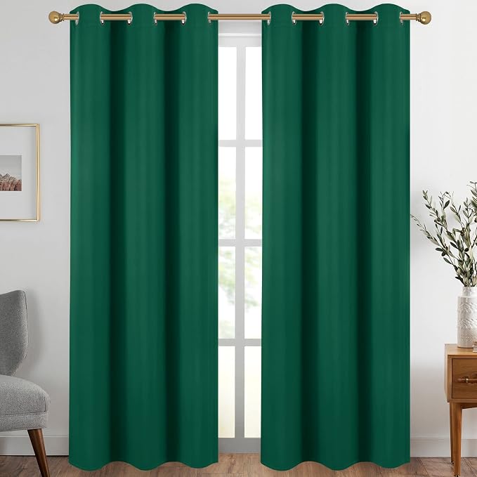 Diraysid Green Grommet Blackout Curtains by Diraysid%2C+refresh+your+life