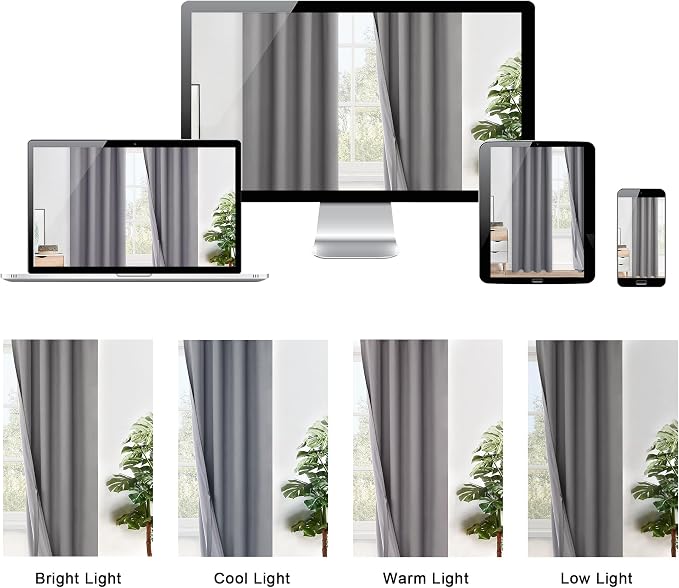 XWZO Total Blackout Curtains 2 Panels - Image 8