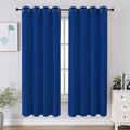 CUCRAF Royal Blue Blackout Curtains 63 inch Length 2 Panels Set, Room Darkening by CUCRAF