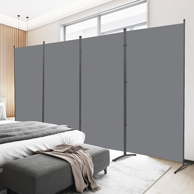 Room Divider 6FT Folding Privacy Screens, 4 Panel Partition Room Dividers | 6FT by HOMSCREENER