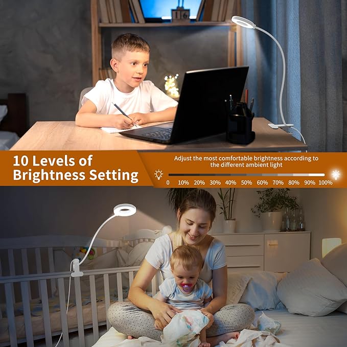 iZELL Reading Light, USB Clamp Lamp - Image 3