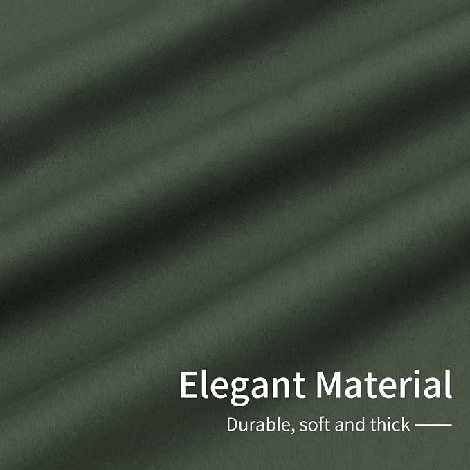 Easy-Going Thermal Grommet Blackout Curtains, 2 Panels 42x45 in | Greyish Green - Image 6